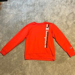 Champion, Youth XL, Red Crewneck